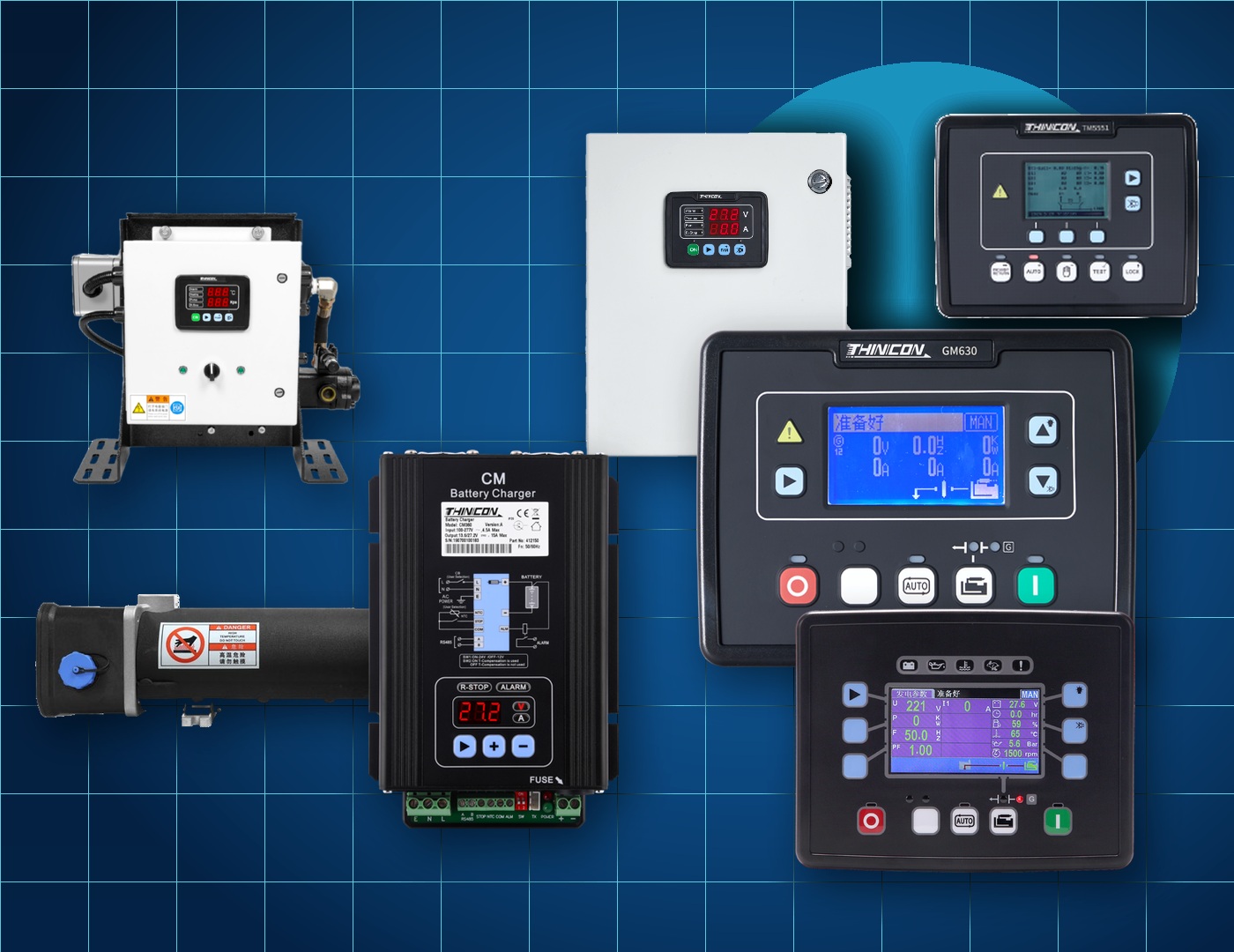 Ruikang heating, charging and generator control product system