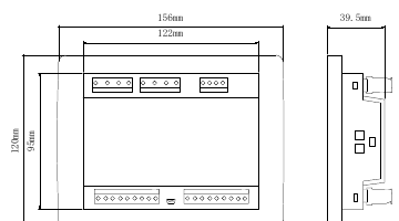 TM5511 and TM5512 dimensions